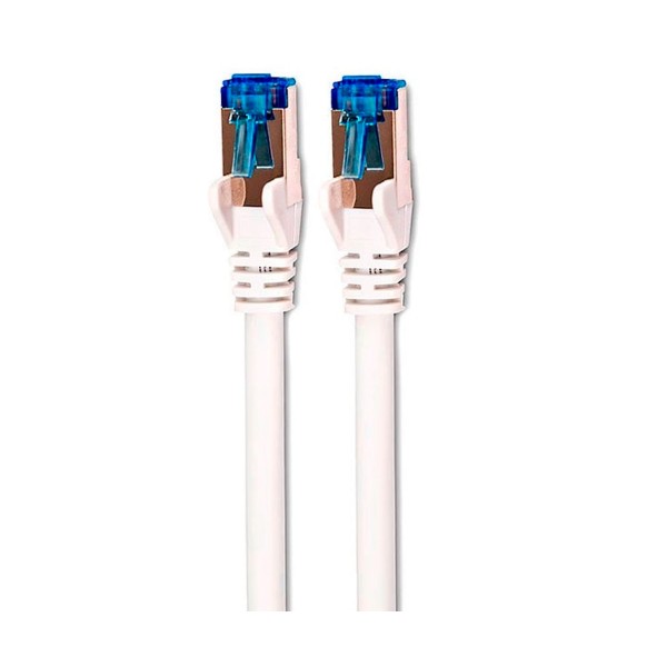 Dcu cat 6a s/stp blanco y azul / cable de red rj45 m-m 3 metro
